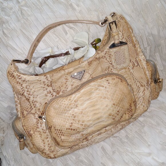PRADA Authentic Python Handbag - Picture 1 of 14